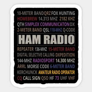 Ham Radio Jargon - Ham Radio Sticker